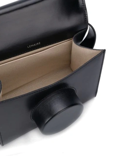 Shop Lemaire Camera Shoulder Bag In 999 Black