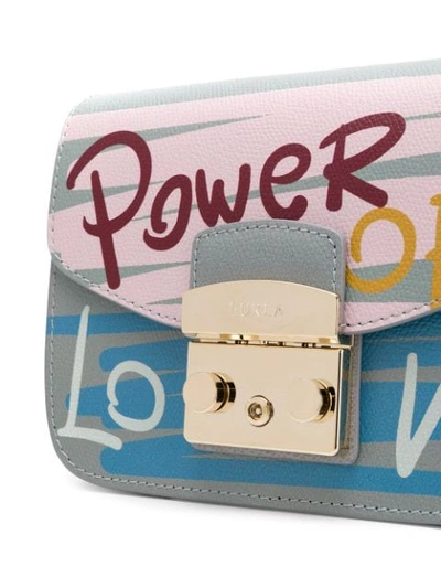 Shop Furla 'power Of Love' Metropolis Bag In Grey