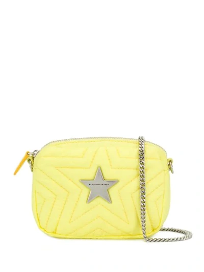 Shop Stella Mccartney Stella Star Crossbody Bag In Yellow