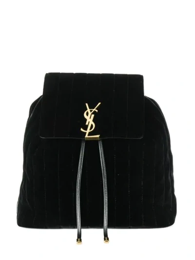 Shop Saint Laurent Vicky Backpack In Black