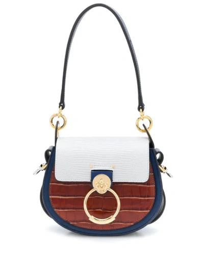 Shop Chloé Tess Small Cross-body Bag In Blue