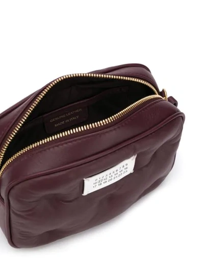 Shop Maison Margiela Glam Slam Micro Bag In T5085 Windsor Wine