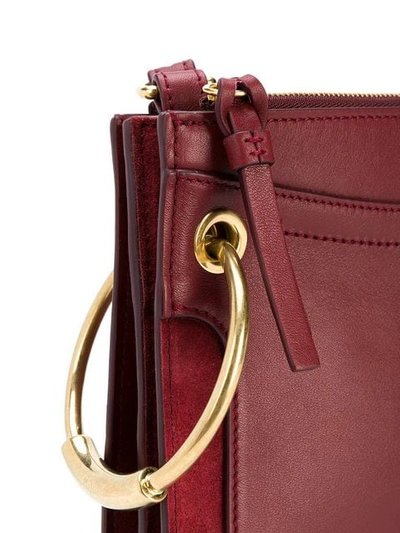 Shop Chloé Small Roy Crossbody Bag In Red