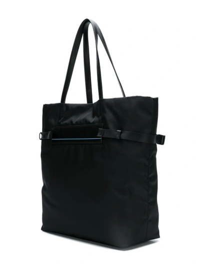 Shop Prada Nylon Tote Bag In Black