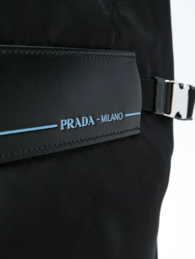 Shop Prada Nylon Tote Bag In Black