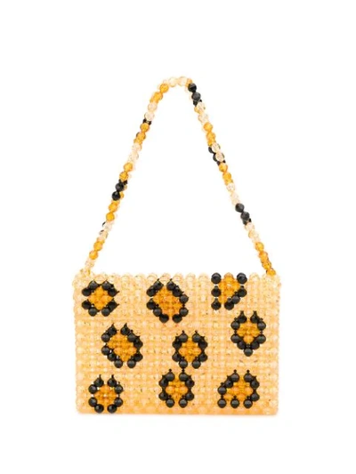 Shop Susan Alexandra Leopard Embellished Tote Bag In Neutrals