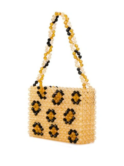 Shop Susan Alexandra Leopard Embellished Tote Bag In Neutrals