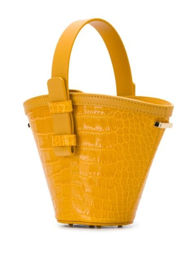 Shop Nico Giani Nelia Mini Croc Bag In Yellow