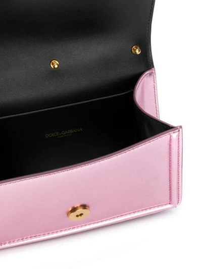 Shop Dolce & Gabbana Devotion Crossbody Bag In Pink
