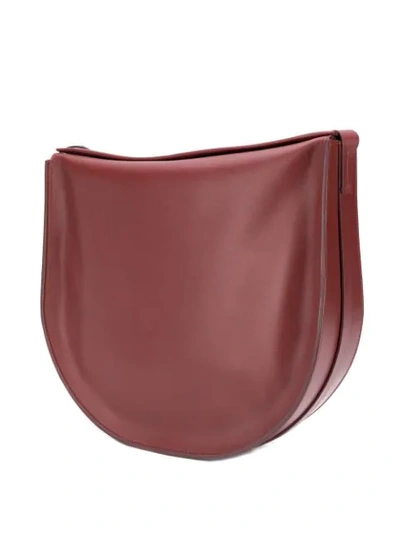 Shop Aesther Ekme Saddle Hobo Handbag In Red