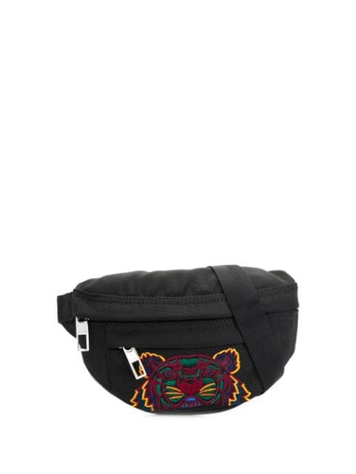 Shop Kenzo Mini Kampus Tiger Belt Bag In Black