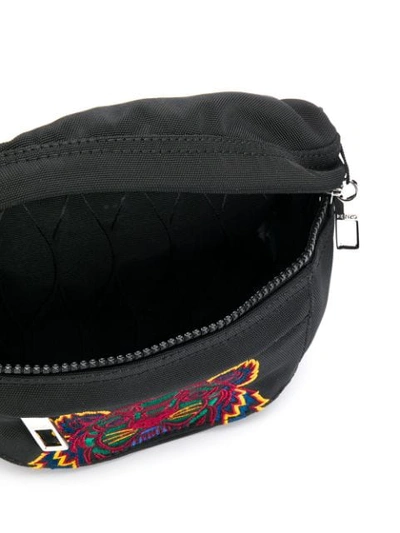 Shop Kenzo Mini Kampus Tiger Belt Bag In Black