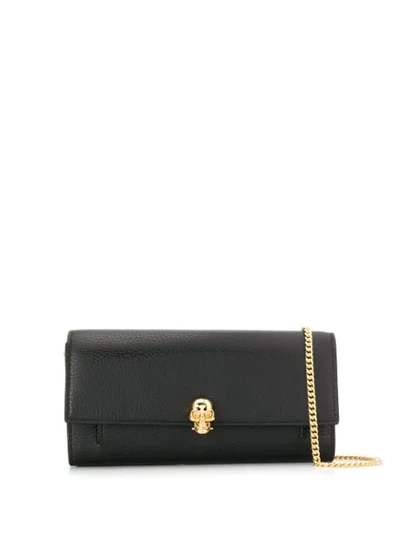 Shop Alexander Mcqueen Skull Plaque Cross Body Bag In Black