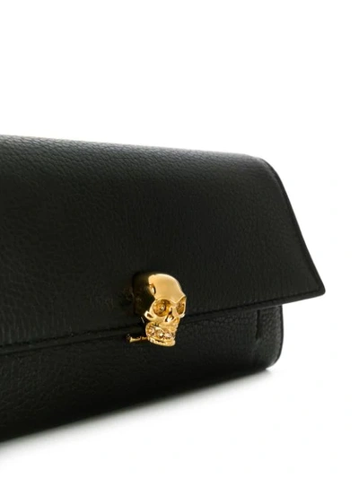 Shop Alexander Mcqueen Skull Plaque Cross Body Bag In Black