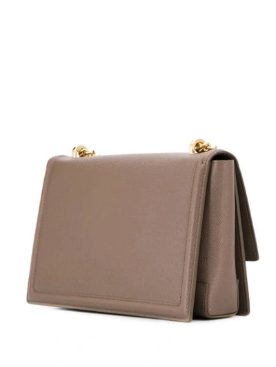 Shop Ferragamo Vara Bow Shoulder Bag In 069 Caraway Seed