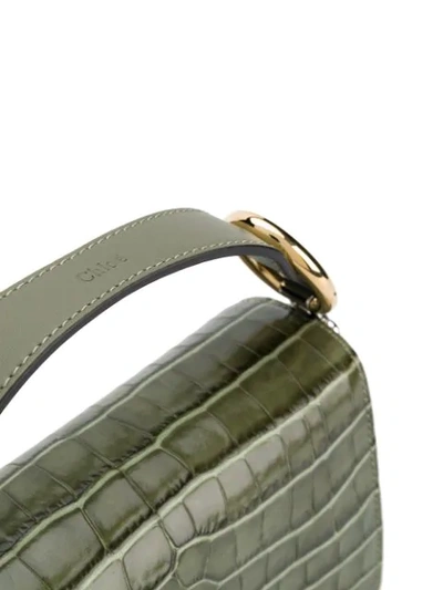 Shop Chloé C Shoulder Bag In Green