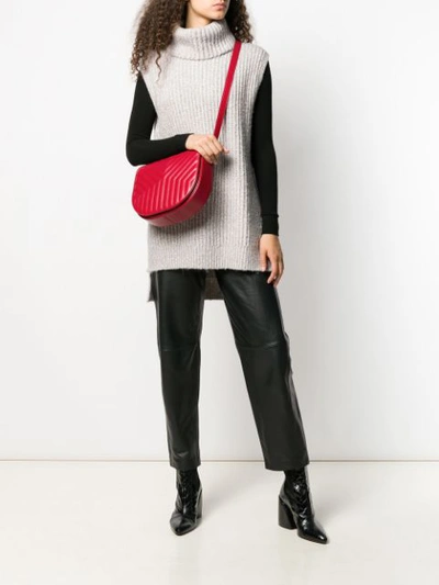 Shop Saint Laurent Joan Shoulder Bag In Red