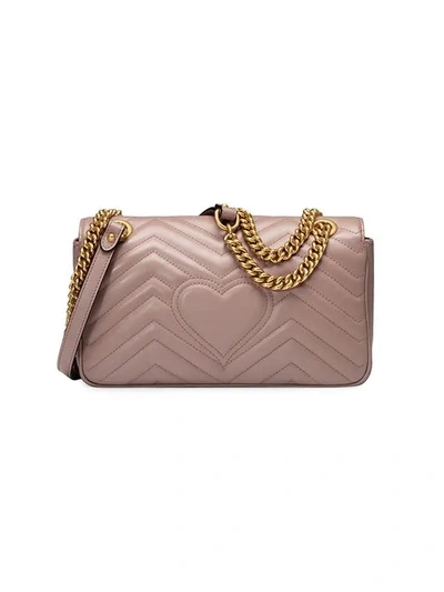 Shop Gucci Marmont Shoulder Bag In Pink