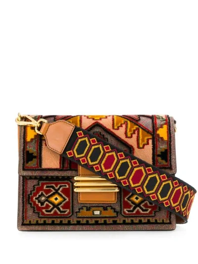 Shop Etro Ikat Shoulder Bag In 600