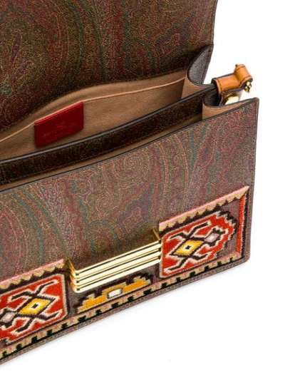 Shop Etro Ikat Shoulder Bag In 600