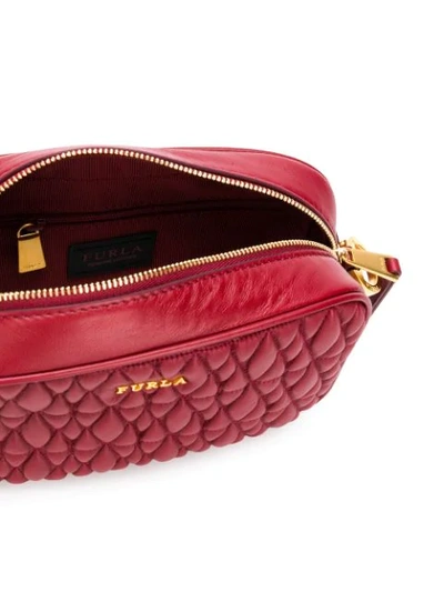 Shop Furla Cometa Shoulder Bag In Red