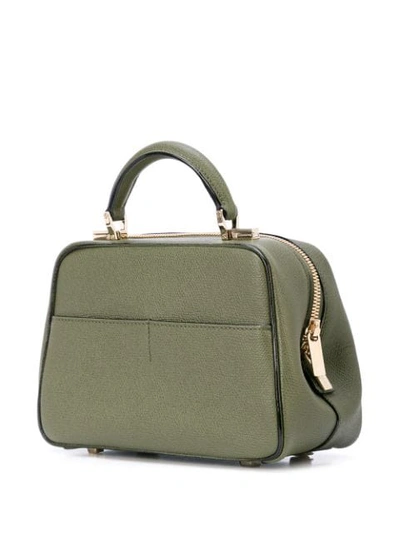 Shop Valextra Small Bowling Bag In Green