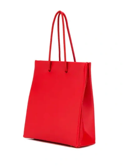 Shop Medea Rectangular Shaped Tote In Red