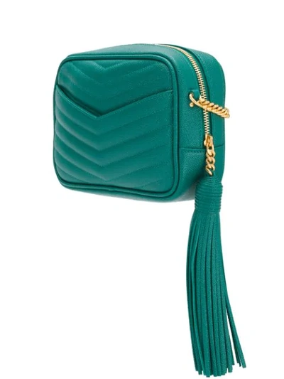 Shop Saint Laurent Lou Shoulder Bag In Green
