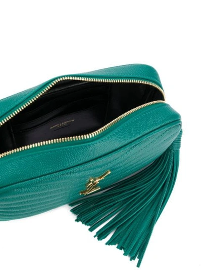 Shop Saint Laurent Lou Shoulder Bag In Green