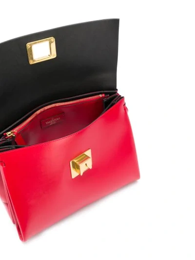 Shop Valentino Vring Shoulder Bag In Red