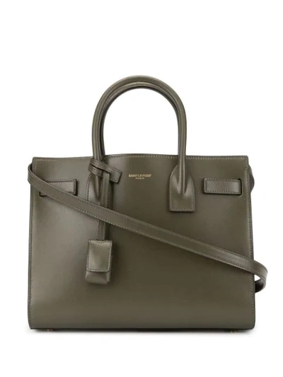 Shop Saint Laurent Sac De Jour Souple Tote In Green