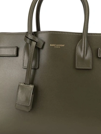 Shop Saint Laurent Sac De Jour Souple Tote In Green