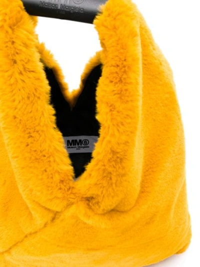 MM6 MAISON MARGIELA 纹理单肩包 - 黄色