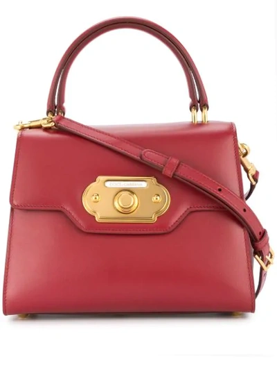 Shop Dolce & Gabbana Welcome Tote Bag In Red