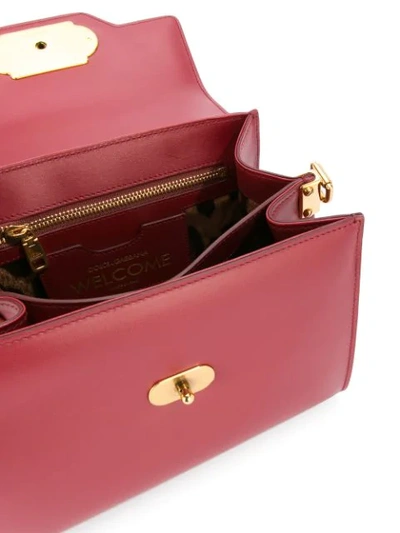 Welcome leather handbag Dolce & Gabbana Red in Leather - 22871470