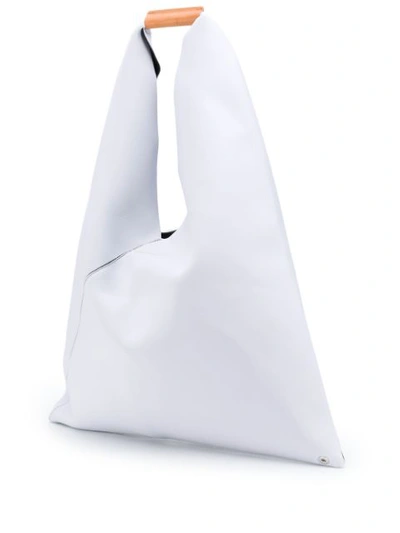 Shop Mm6 Maison Margiela Japanese Tote In White