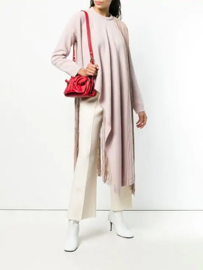 Shop Valentino Bloomy Mini Shoulder Bag In Red