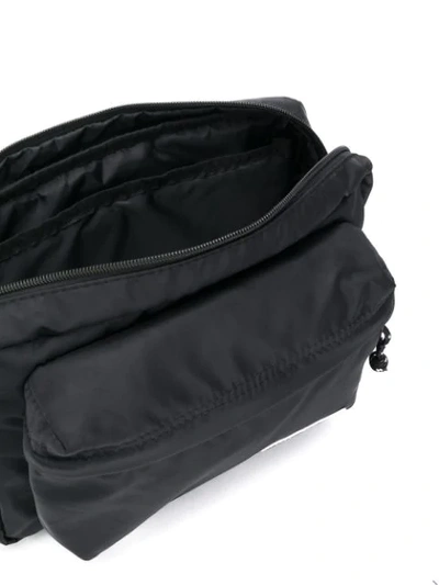 Shop Msgm Large Crossbody Belt Bag In Black