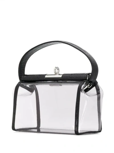 Shop Gu_de Transparent Box Bag In Black