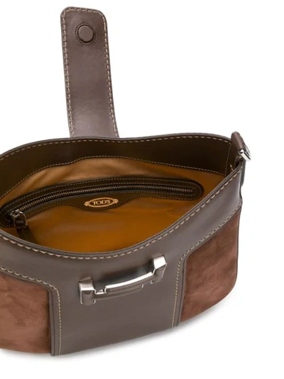 Shop Tod's Dote Shoulder Bag In Brown