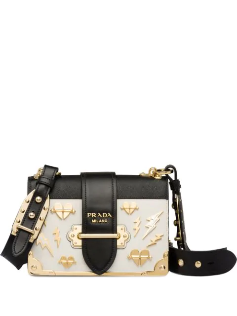 prada cahier bag white