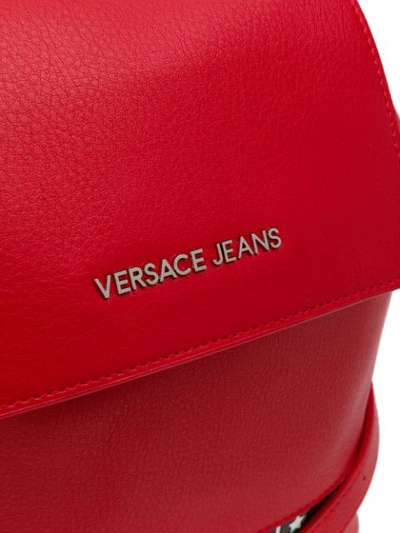 Shop Versace Jeans Star Stripe Backpack - Red