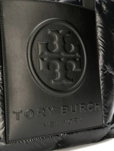 Shop Tory Burch Padded Tote In Black