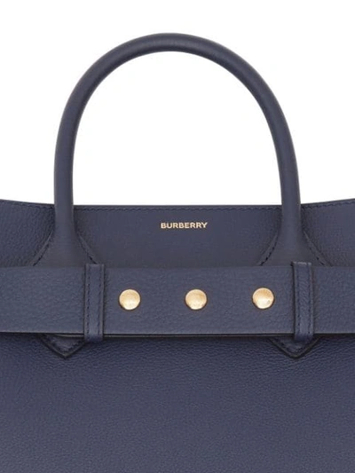 Shop Burberry Small Triple Stud Bag In Blue
