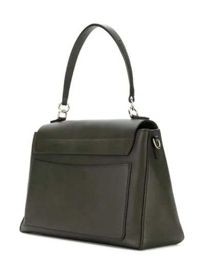Shop Chloé Faye Shoulder Bag In Green