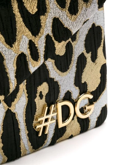 Shop Dolce & Gabbana Dg Girls Clutch Bag - Metallic