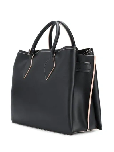 Shop Mcm Large Tote Bag In Black