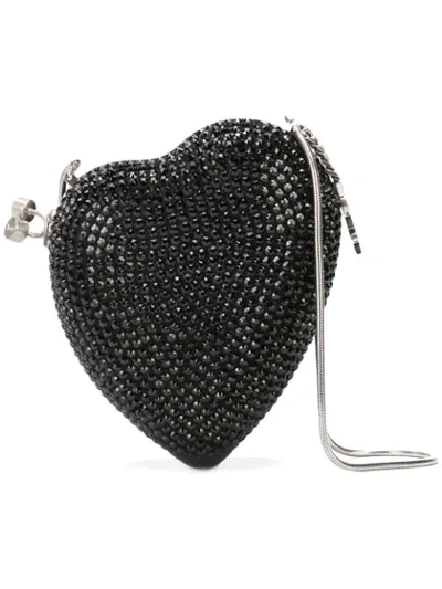 Shop Saint Laurent Love Box Clutch - Black