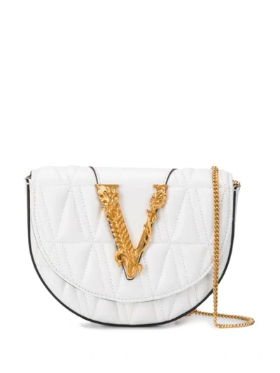 Shop Versace Virtus Belt Bag In White