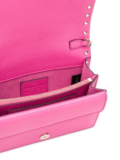 Shop Valentino Mini  Garavani Rockstud Crossbody Bag - Pink